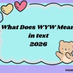 What Does WYW Mean in Text