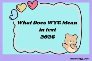 What Does WYG Mean in Text