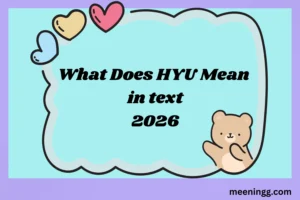 What Does HYU Mean in Text? (2026)