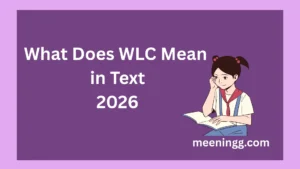 What Does WLC Mean in Text? (2026)